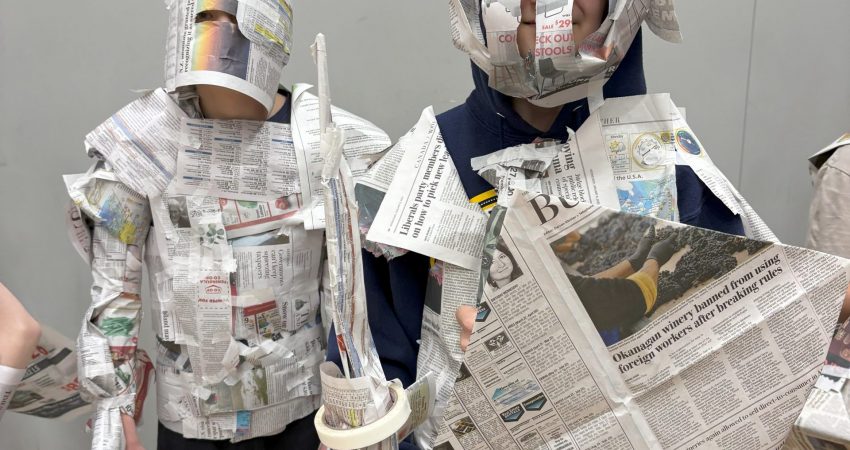 Haute Couture – newspaper style